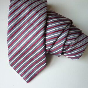 Seaward & Stearn England striped silk tie